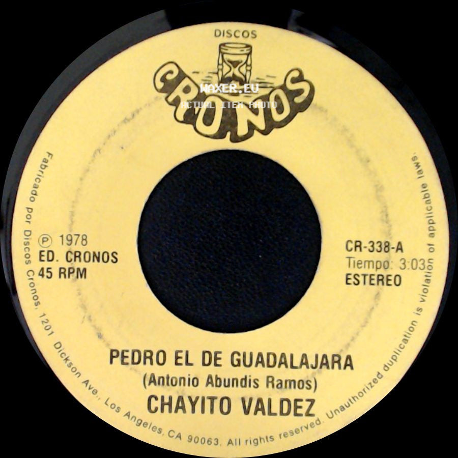 Chayito Valdez - Pedro El De Guadalajara / Las Gaviotas side A