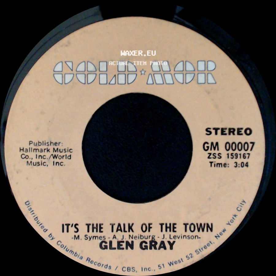 Glen Gray - Smoke Rings / It's The Talk Of The Town side B