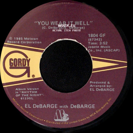 El Debarge With Debarge - Baby, Won't Cha Come Quick / You Wear It Well side B