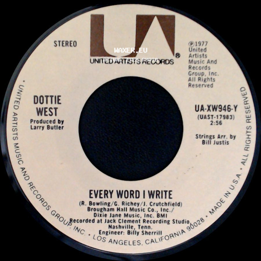 Dottie West - We Love Each Other / Every Word I Write side B