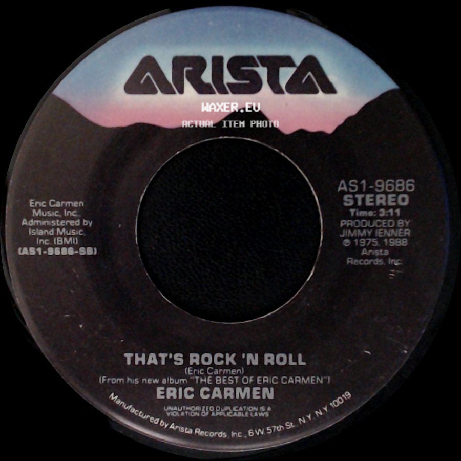 Eric Carmen - Make Me Lose Control / That's Rock 'n Roll side B