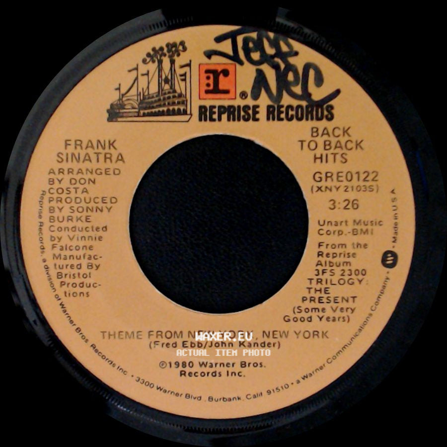 Frank Sinatra - Theme From New York, New York / You And Me (We Wanted It All) side A