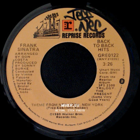 Frank Sinatra - Theme From New York, New York / You And Me (We Wanted It All) side A