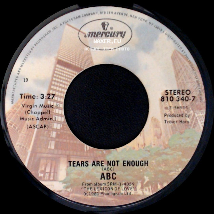 Abc - Poison Arrow / Tears Are Not Enough side B