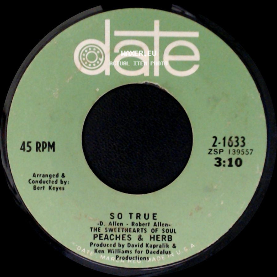 Peaches & Herb - We've Got To Love One Another / So True side B