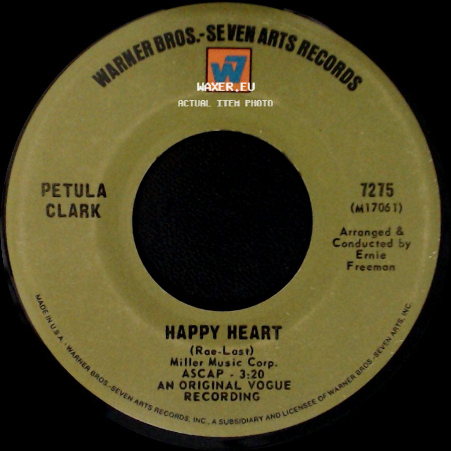 Petula Clark - Happy Heart / Love Is The Only Thing side A