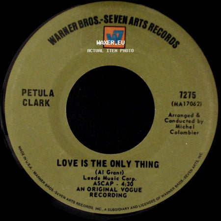Petula Clark - Happy Heart / Love Is The Only Thing side B