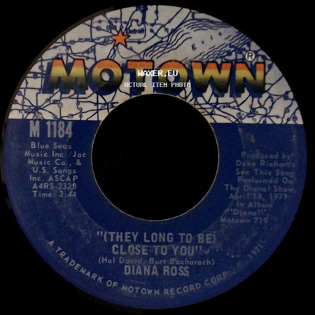 Diana Ross - (They Long To Be) Close To You / Reach Out I'll Be There side A
