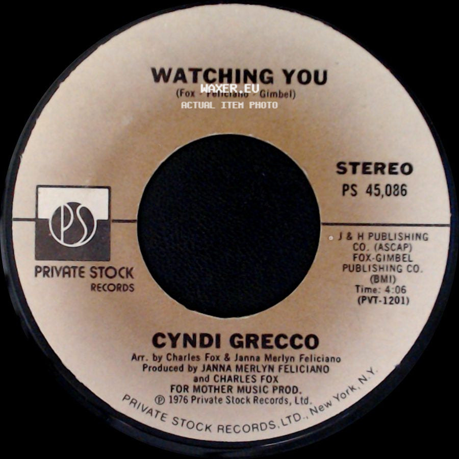 Cyndi Grecco - Watching You / Making Our Dreams Come True side A