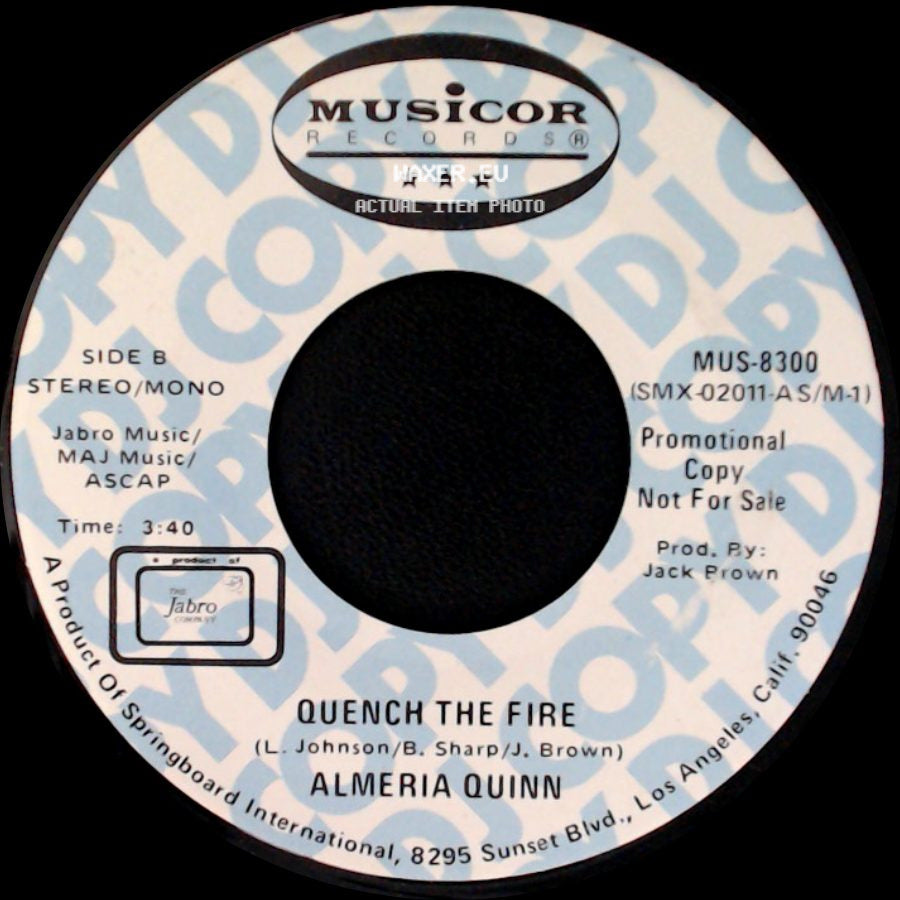 Almeria Quinn - Quench The Fire / Quench The Fire side B