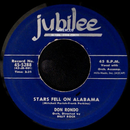 Don Rondo - Stars Fell On Alabama / White Silver Sands side A