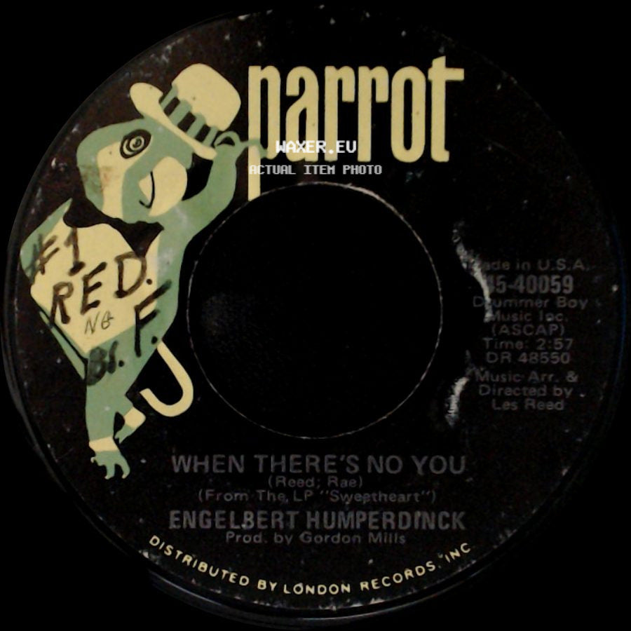 Engelbert Humperdinck - Stranger Step Into My World (Romantico Blues) / When There's No You side B