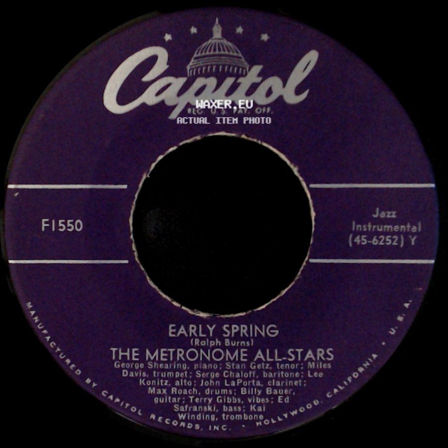 The Metronome All-Stars - Local 802 Blues / Early Spring side B