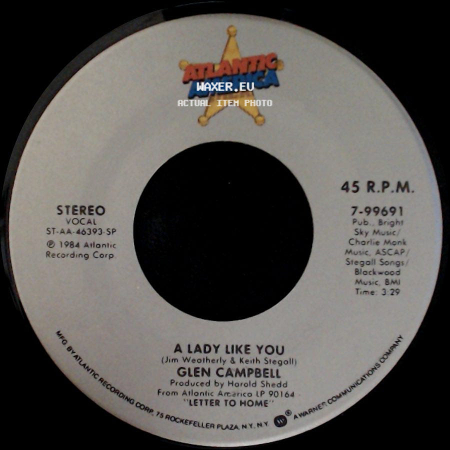 Glen Campbell - A Lady Like You / Tennessee side A