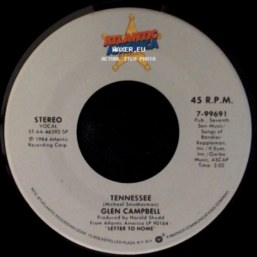Glen Campbell - A Lady Like You / Tennessee side B