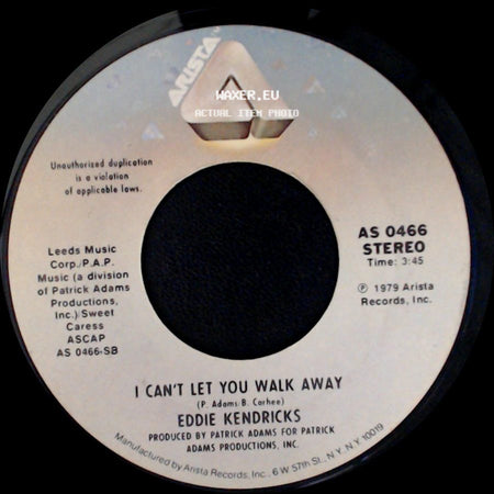 Eddie Kendricks - I Just Want To Be The One In Your Life / I Can't Let You Walk Away side B