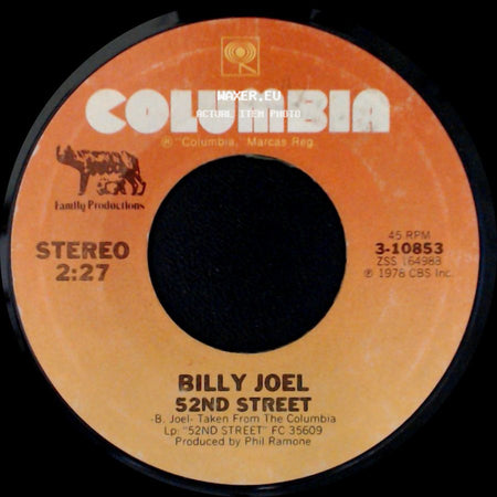 Billy Joel - My Life / 52Nd Street side B