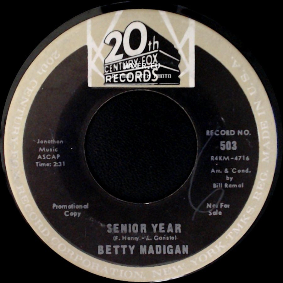 Betty Madigan - This Is Good-Bye / Senior Year side B
