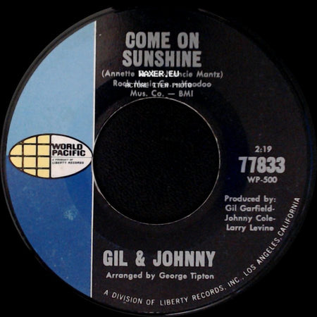 Gil & Johnny - Come On Sunshine / Mama's Little Baby side A