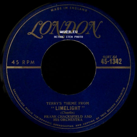 Frank Chacksfield And His Orchestra - Terry's Theme From "Limelight" / Limelight side A