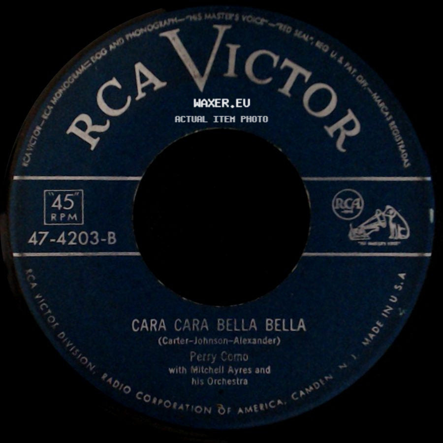 Perry Como - Surprising / Cara Cara Bella Bella side B