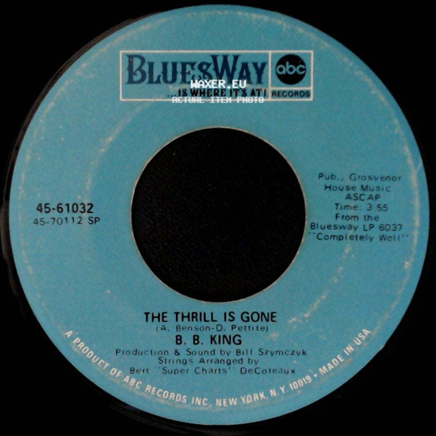 B. B. King - You're Mean / The Thrill Is Gone side B