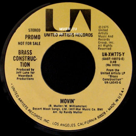 Brass Construction - Movin' / Movin' side A