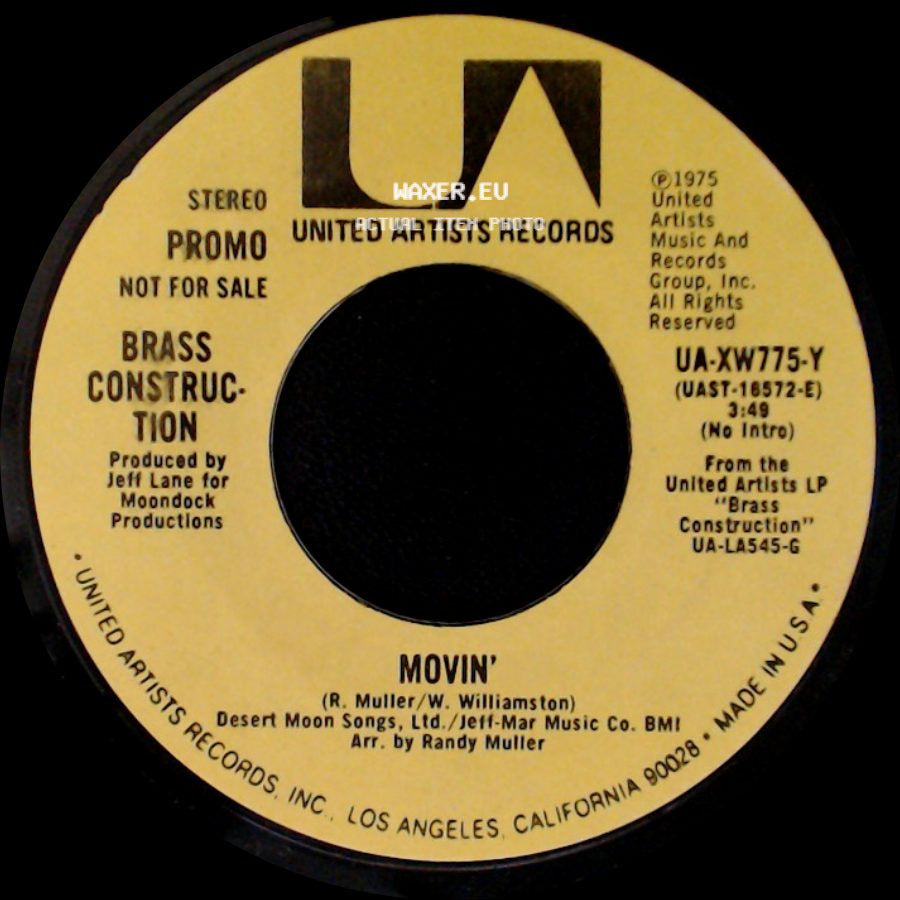 Brass Construction - Movin' / Movin' side A