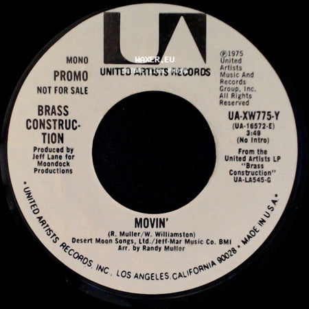 Brass Construction - Movin' / Movin' side B