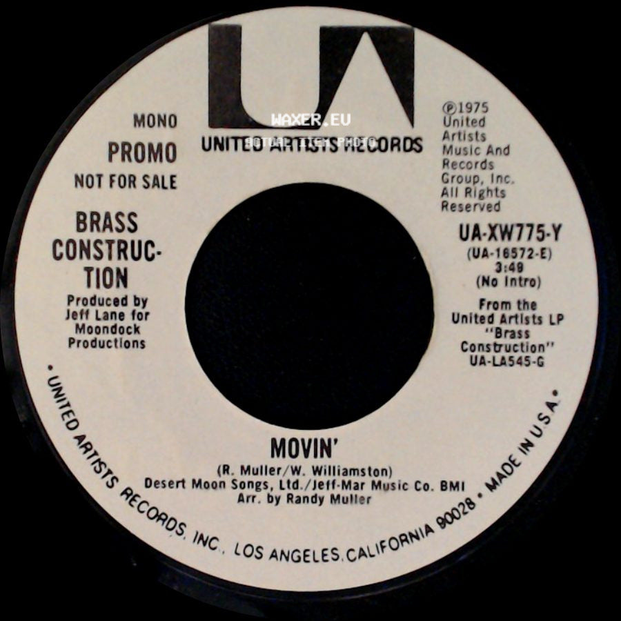Brass Construction - Movin' / Movin' side B