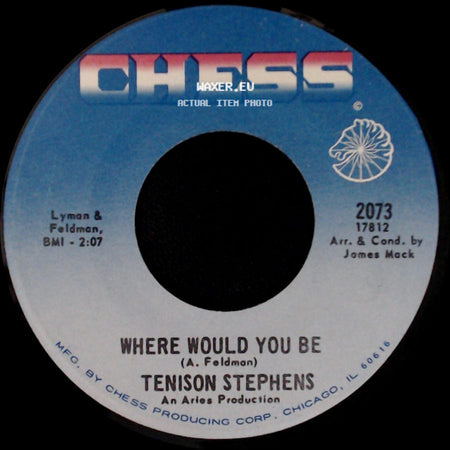 Tenison Stephens - Can't Take My Eyes Off You / Where Would You Be side B