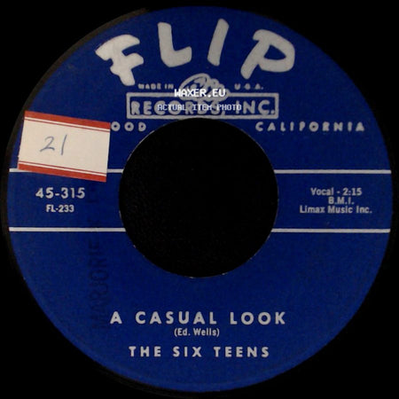 The Six Teens - Teen Age Promise / A Casual Look side B
