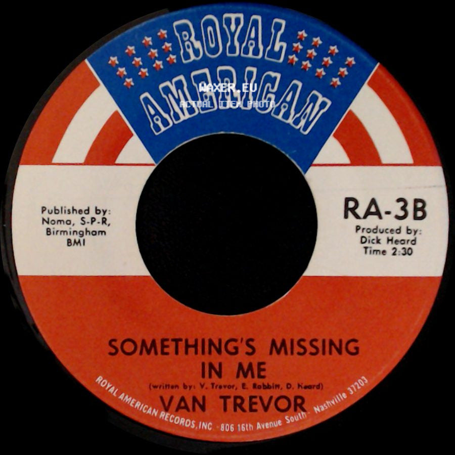 Van Trevor - Something's Missing In Me / Mercy Hospital side A