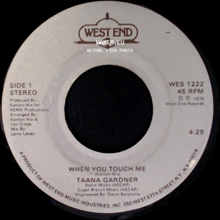 Taana Gardner - When You Touch Me / Work That Body side A