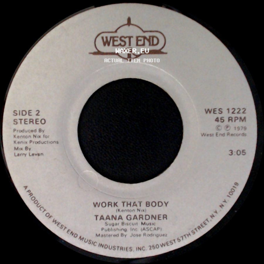 Taana Gardner - When You Touch Me / Work That Body side B