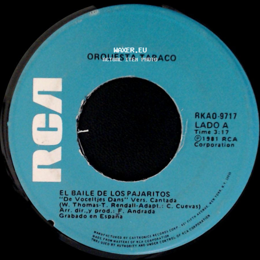 Orquesta Tabaco - El Baile De Los Pajaritos / El Baile De Los Pajaritos side A
