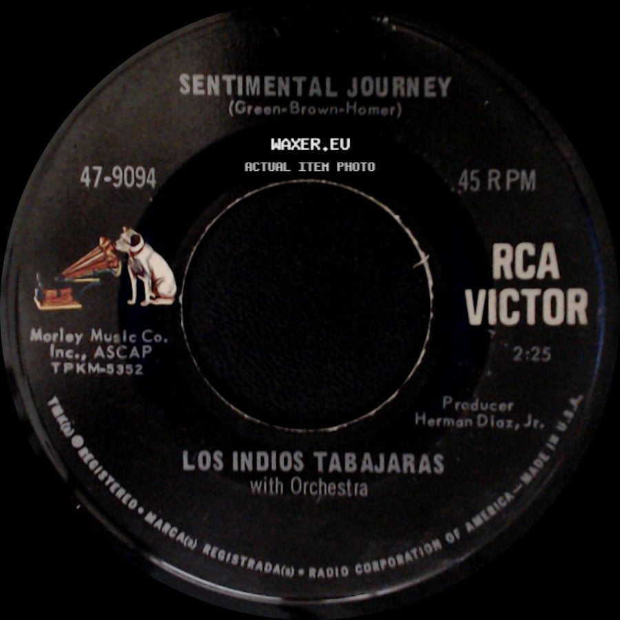 Los Indios Tabajaras / Los Indios Tabajaras With Orchestra - The Petite Waltz / Sentimental Journey side B