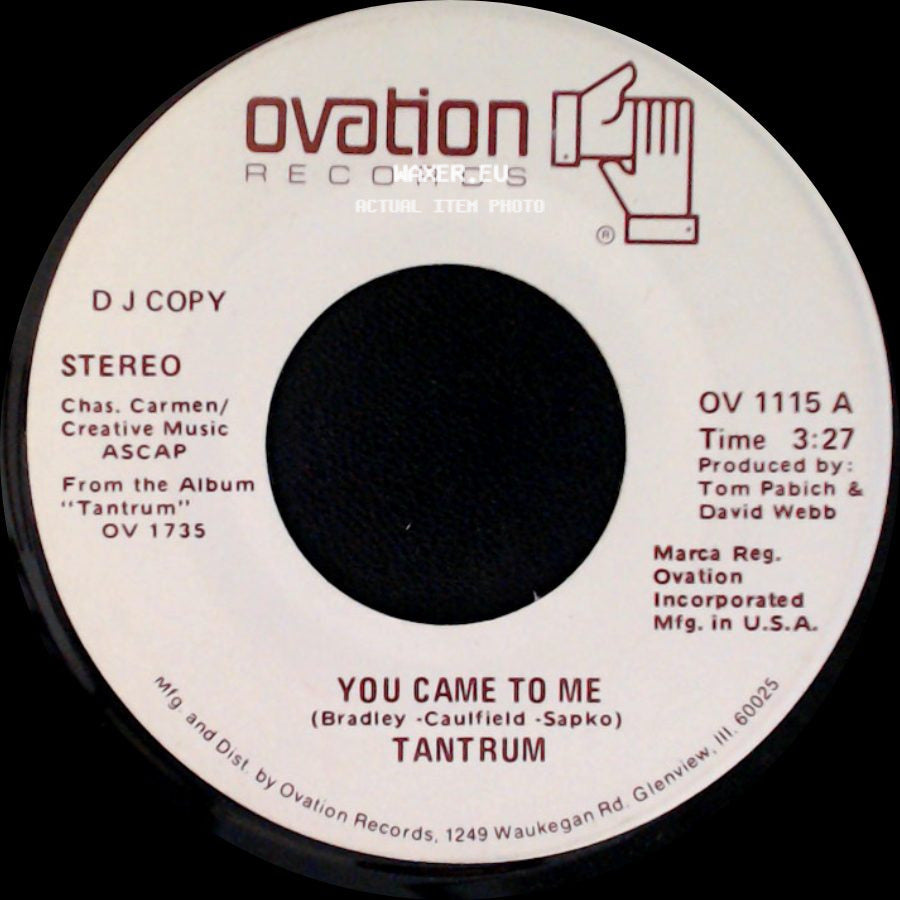 Tantrum - You Came To Me / Kidnapped side A