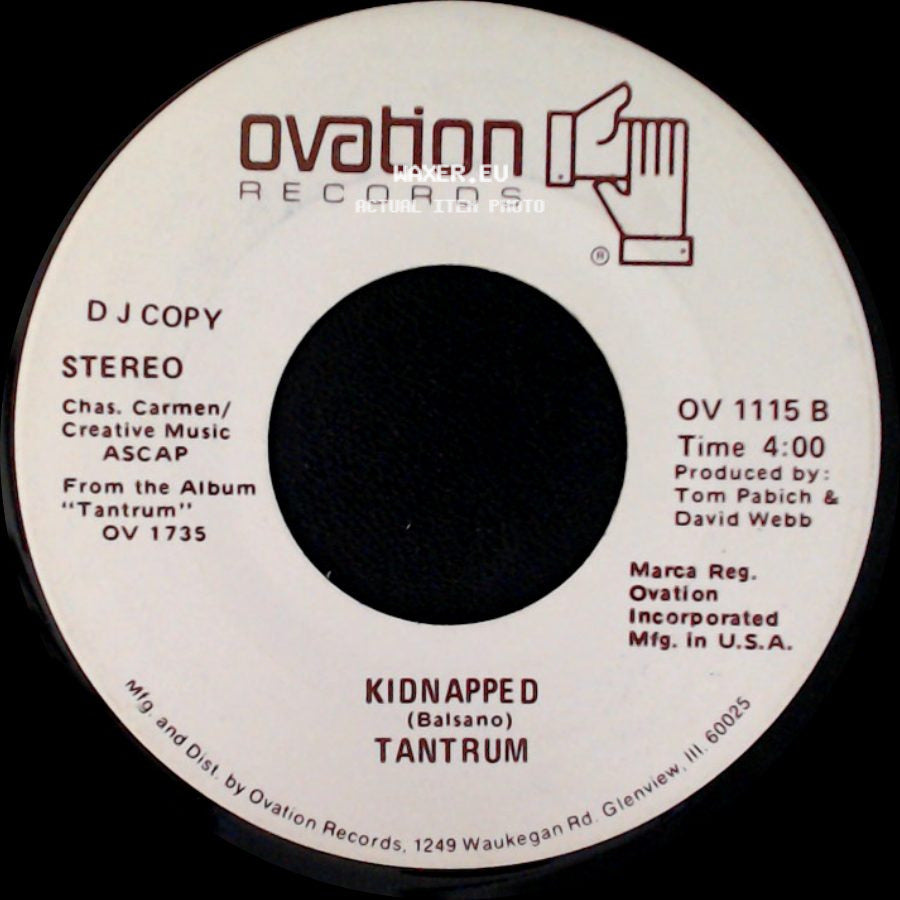 Tantrum - You Came To Me / Kidnapped side B