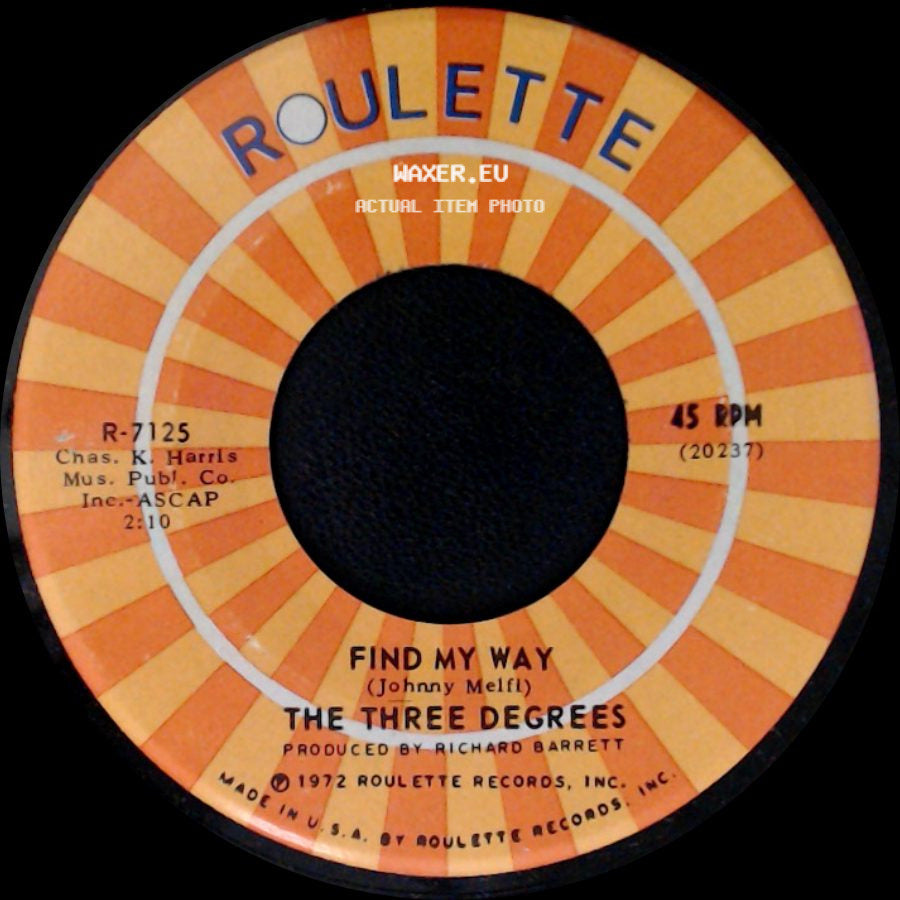 The Three Degrees - I Wanna Be Your Baby / Find My Way side B