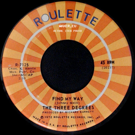 The Three Degrees - I Wanna Be Your Baby / Find My Way side B