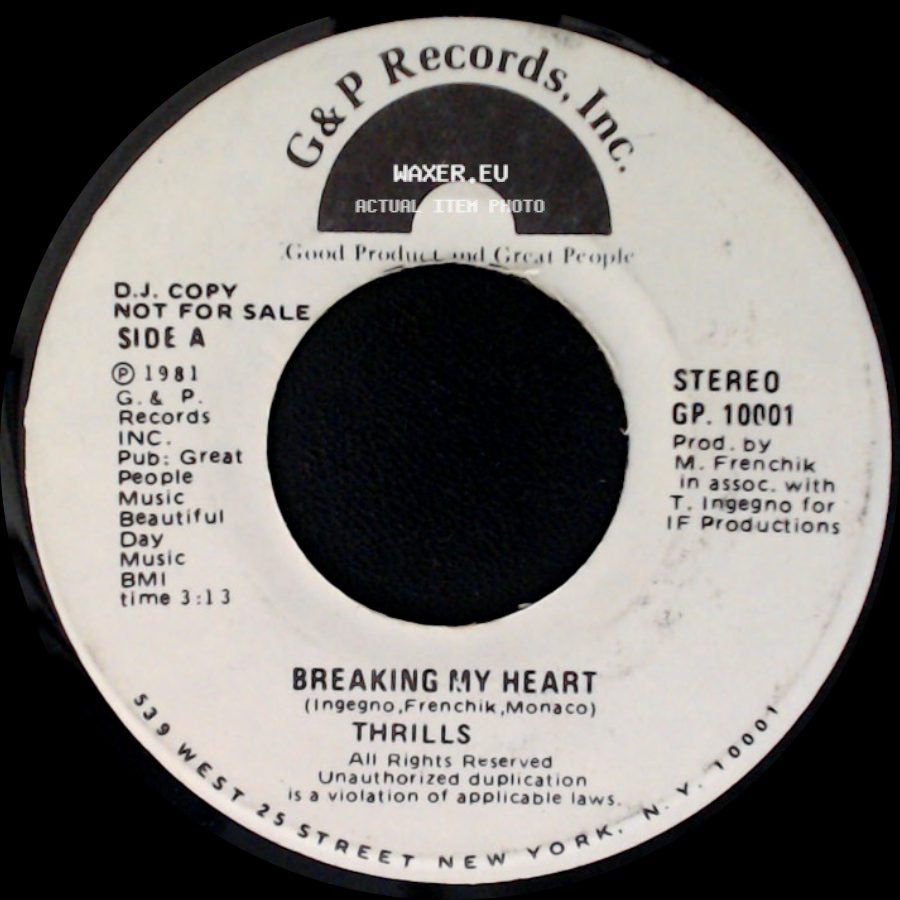 Unknown Artist - Breaking My Heart / Blinded By Love side A