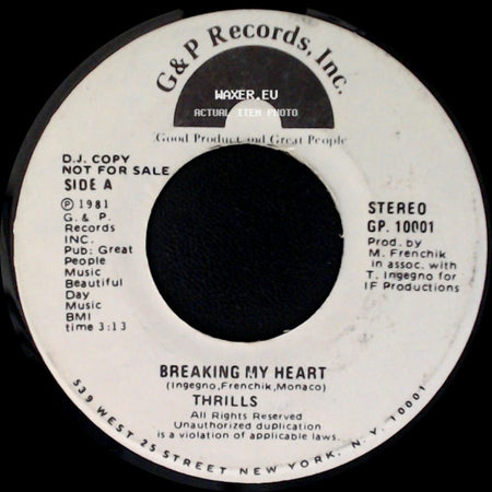 Unknown Artist - Breaking My Heart / Blinded By Love side A