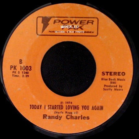 Randy Charles - T. D.'s Boogie Woogie / Today I Started Loving You Again side B