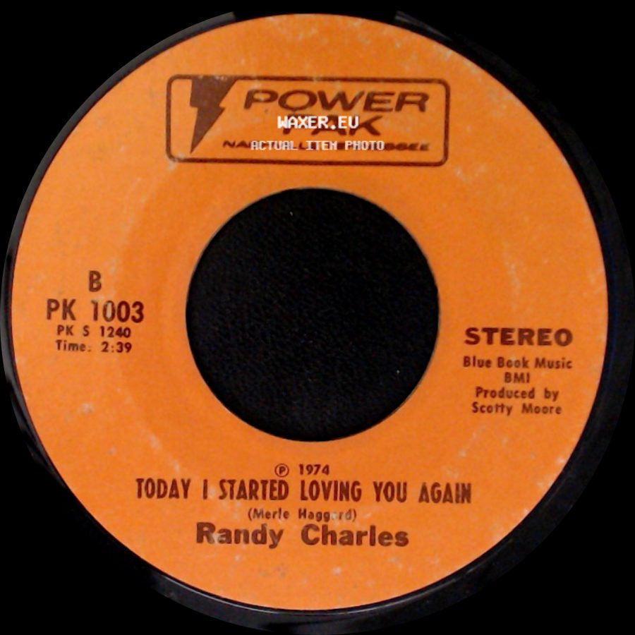 Randy Charles - T. D.'s Boogie Woogie / Today I Started Loving You Again side B