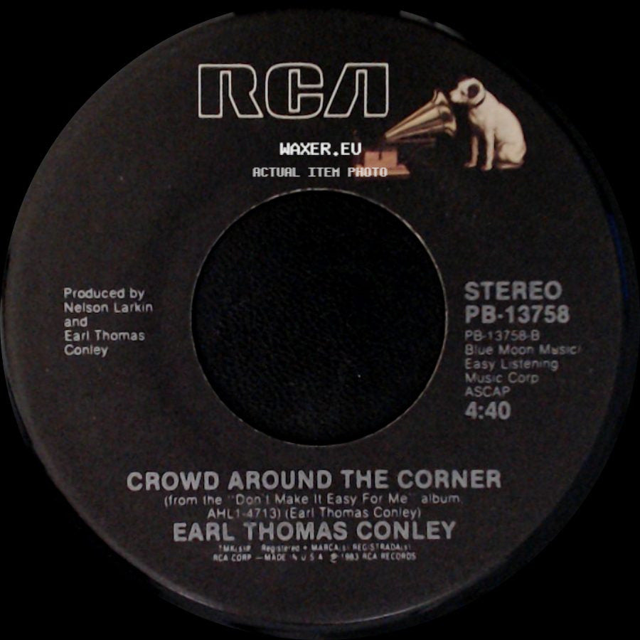 Earl Thomas Conley - Angel In Disguise / Crowd Around The Corner side B