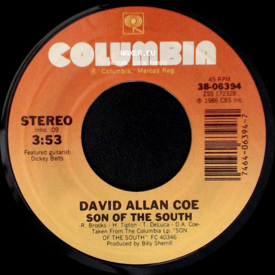 David Allan Coe - Son Of The South / Gemini Girl side A