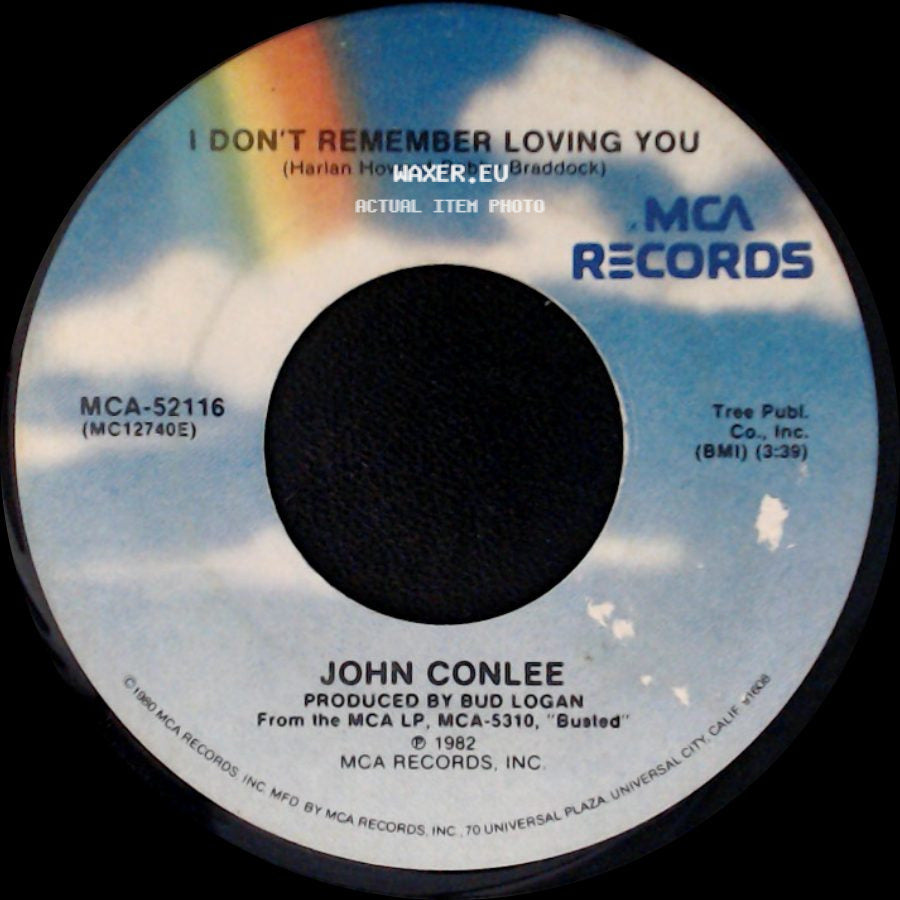 John Conlee - I Don't Remember Loving You / Two Hearts side A