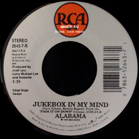 Alabama - Jukebox In My Mind / Fire On Fire side A