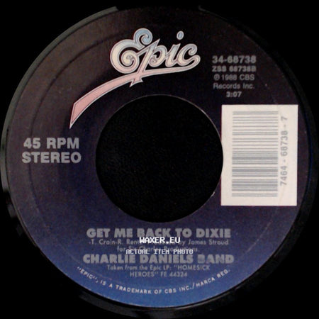 Charlie Daniels Band - Midnight Train / Get Me Back To Dixie side B